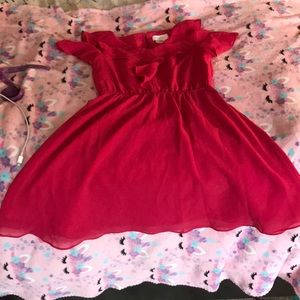 kids red dress